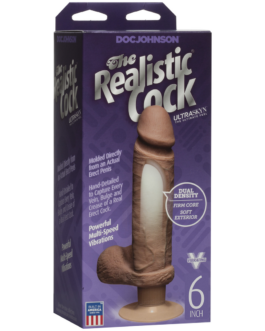 Vibrerende ULTRASKYN Dildo – 6 / 15 cm