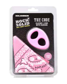 The Code – Siliconen Cockring met Bandana – Roze
