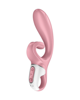 Hug Me – Rabbit Vibrator met Tongue Tip voor Clitoris Stimulatie – Roze