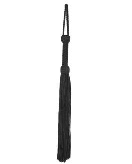 Lederen Suede Flogger – Zwart