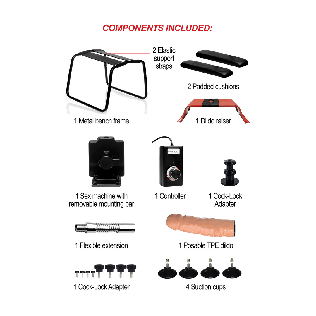 4-in-1 Bangin Bench met Sex Machine - Afbeelding 5