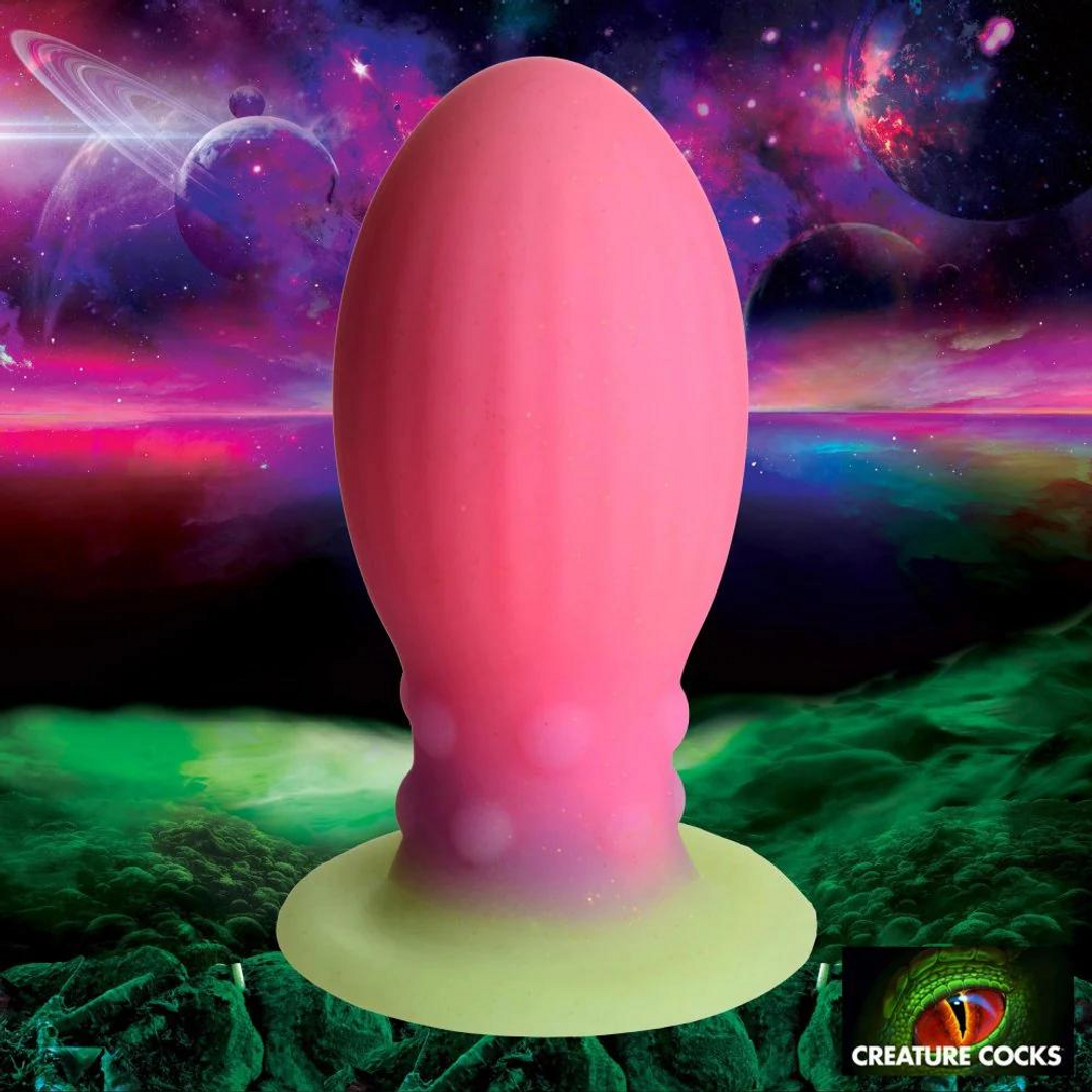 Xeno Egg - Glow in the Dark - Silicone Ei - Roze - Afbeelding 4