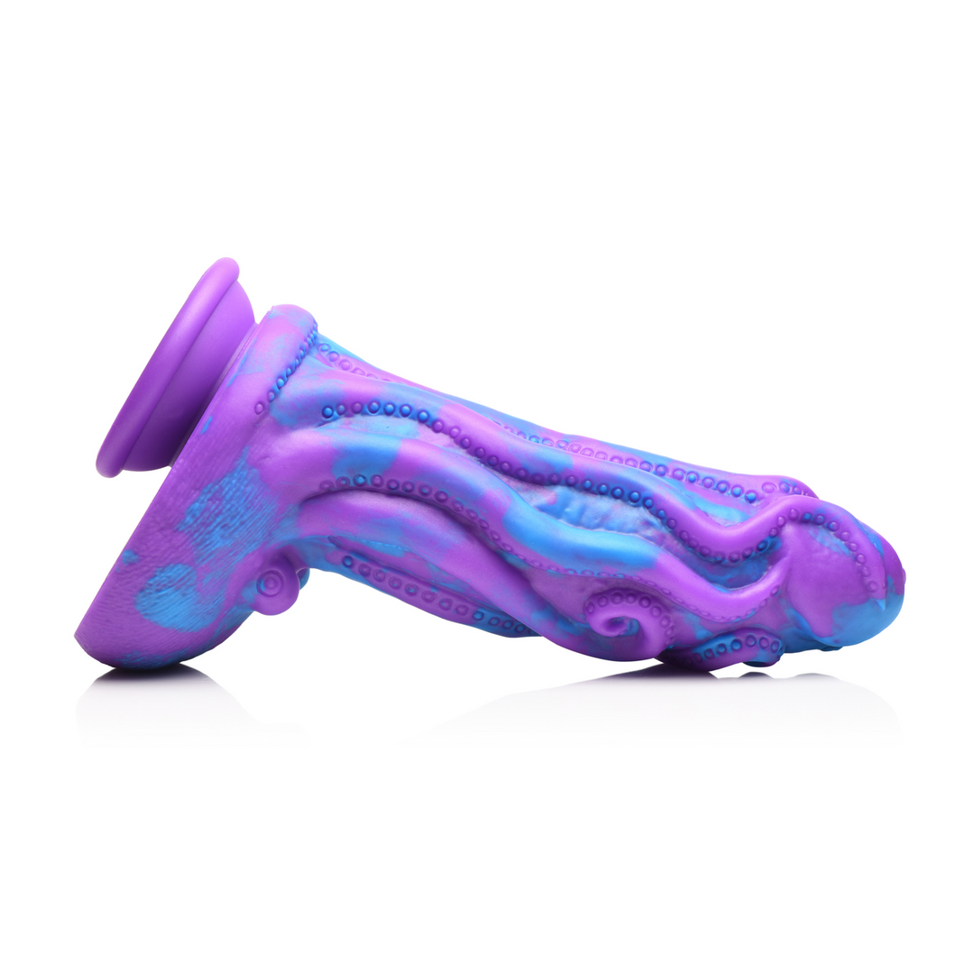 Octophallus - Siliconen Dildo - Paars/Blauw - Afbeelding 4