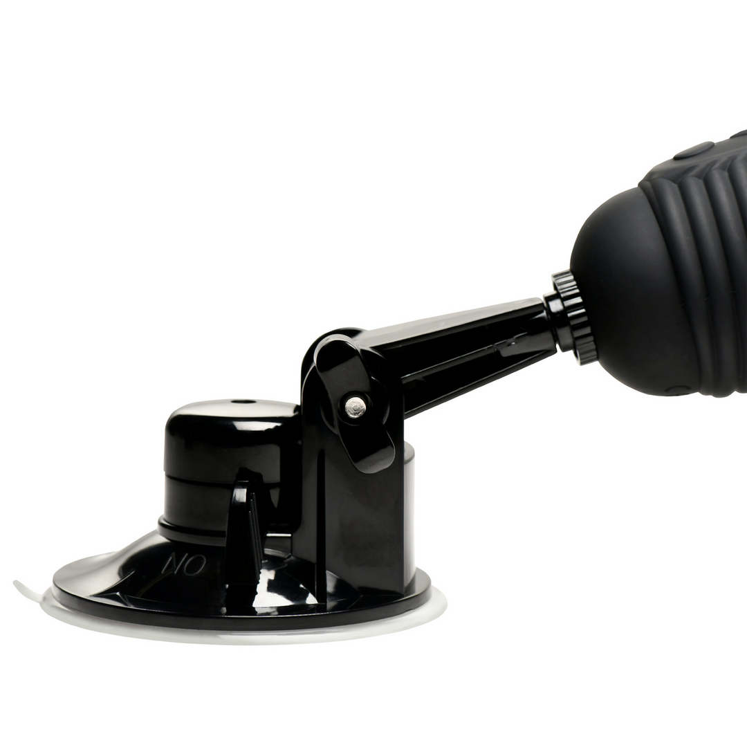 Ultimate Power Pounder - Vibrerende en Duwende Siliconen Dildo met Afstandsbediening - Zwart - Afbeelding 5