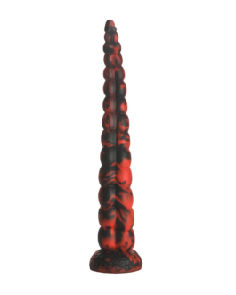 Stinger – Siliconen Dildo – Rood/Zwart