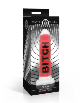 BITCH – Siliconen Dildo – Rood