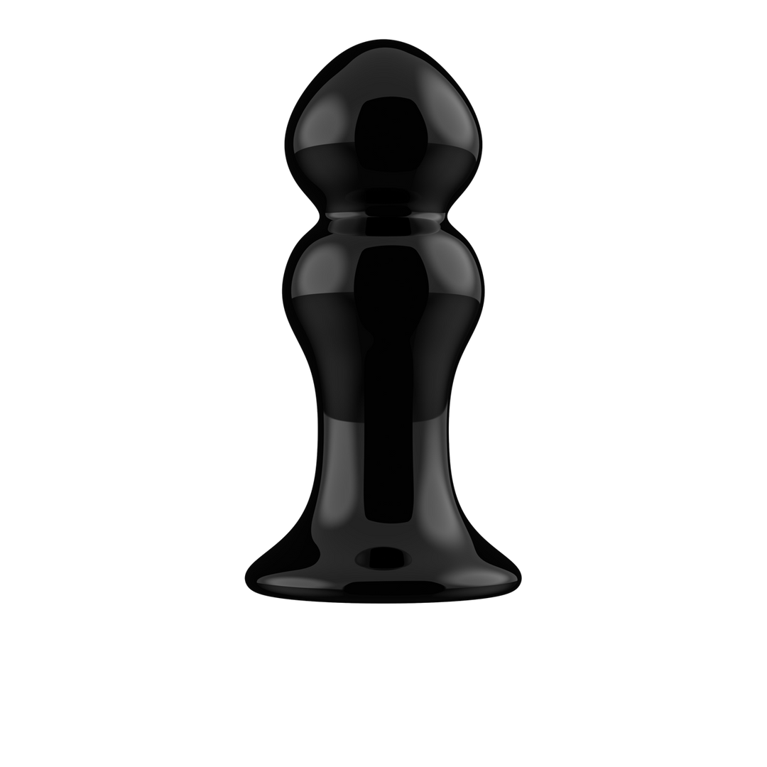 Rimly - Vibrerende Glazen Buttplug met Zuignap - Afbeelding 5