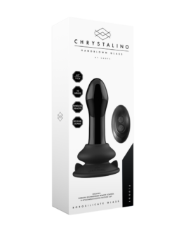 Pluggy – Glazen Vibrator met Zuignap