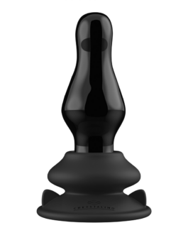 Missy – Vibrerende Glazen Butt Plug met Zuignap