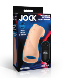 Vibrerende Siliconen Penis Sleeve – Licht