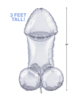 Glitterati – Disco Penis 3ft Mylar Ballonnen