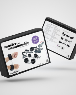 Master and Cummander – 11-delige Bondage Set – Zwart