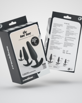 Tic Tac Toe – Anale Plug Trainingsset – Zwart