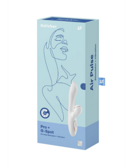 Pro Plus – G-Spot Air Pulse Stimulator en Vibratie – Wit/Roze Goud