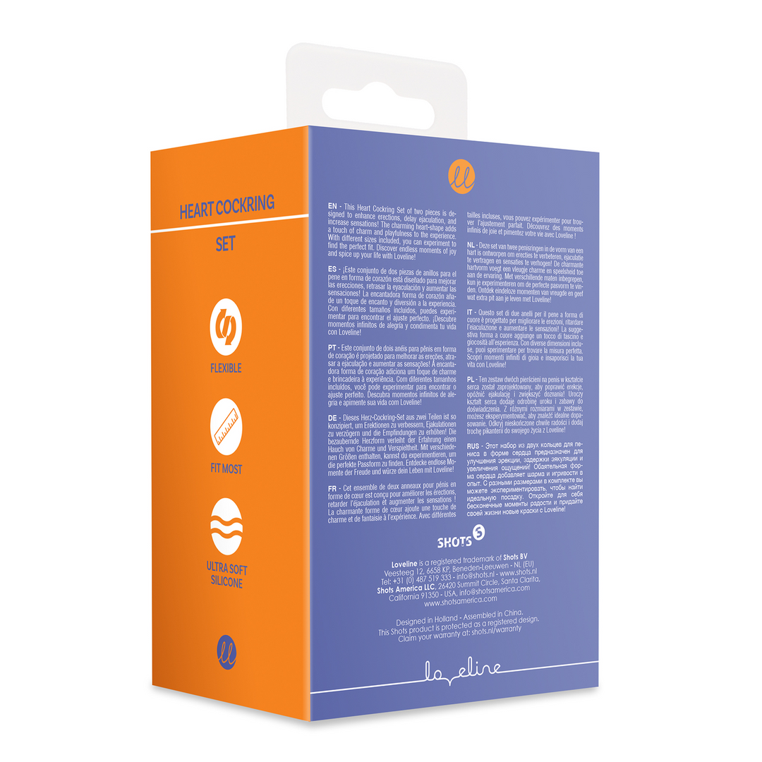 Hart Cockring Set - Violet Storm - Afbeelding 3