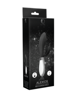 Alexios – Oplaadbare Rabbit Vibrator – Zwart