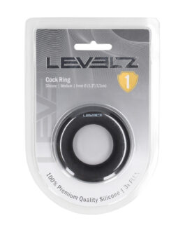 Vloeibare Siliconen Cockring – M – Zwart