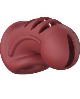 Model 28 – Ultra Soft Silicone Chastity Cage – Rood