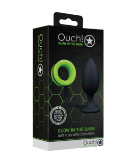 Buttplug met Cockring – Glow in the Dark
