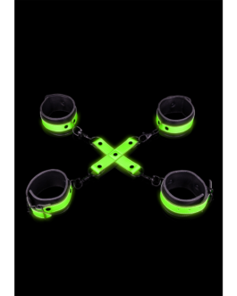 Hand- en enkelboeien met hogtie – Glow in the Dark