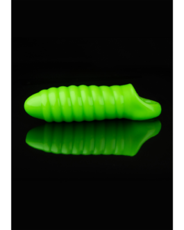Swirl Dikke Rekbare Penis Sheath – Glow in the Dark