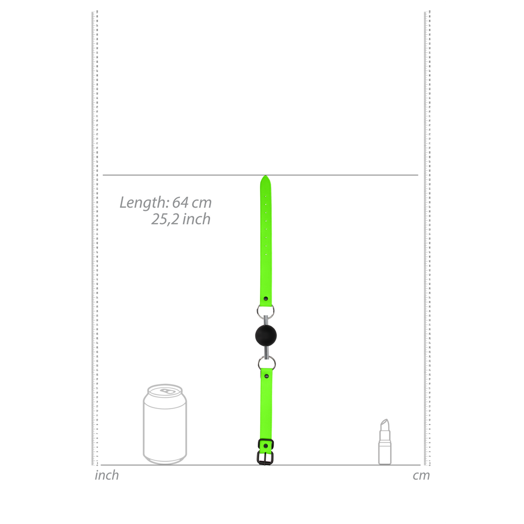 Massieve Ball Gag - Glow in the Dark - Afbeelding 5