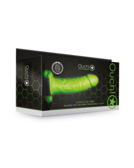 Realistische Strap-On Harnas – Glow in the Dark – 7 / 18 cm