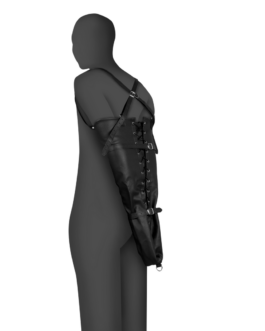 Vetersluiting Volledige Mouw Armbeperking – Zwart