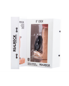 Vibrerende Realistische Cock met Scrotum – 9 / 23 cm