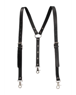 Split Leather Suspenders for Men