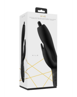 Nilo – Precisie Ronddraaiende G-spot Konijn – Zwart