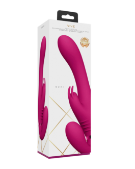 Suki – Vibrerende Strapless Strap-on Rabbit – Roze