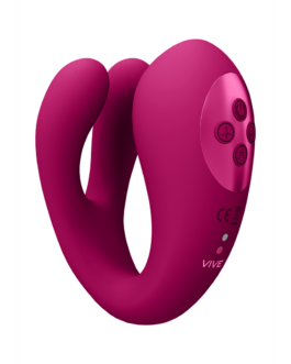 Yoko – Triple Action Vibrator Dual Prongs met Clitorale Pulsatiegolf