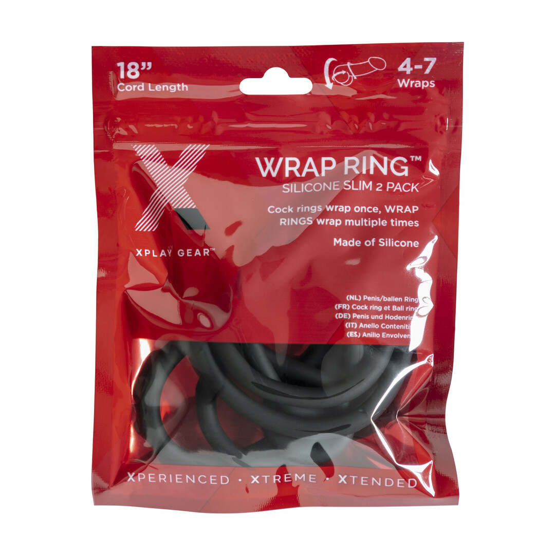 Silicone Slim Wrap Ring - Cockring / Ball Strap - 18 / 45 cm - Afbeelding 3