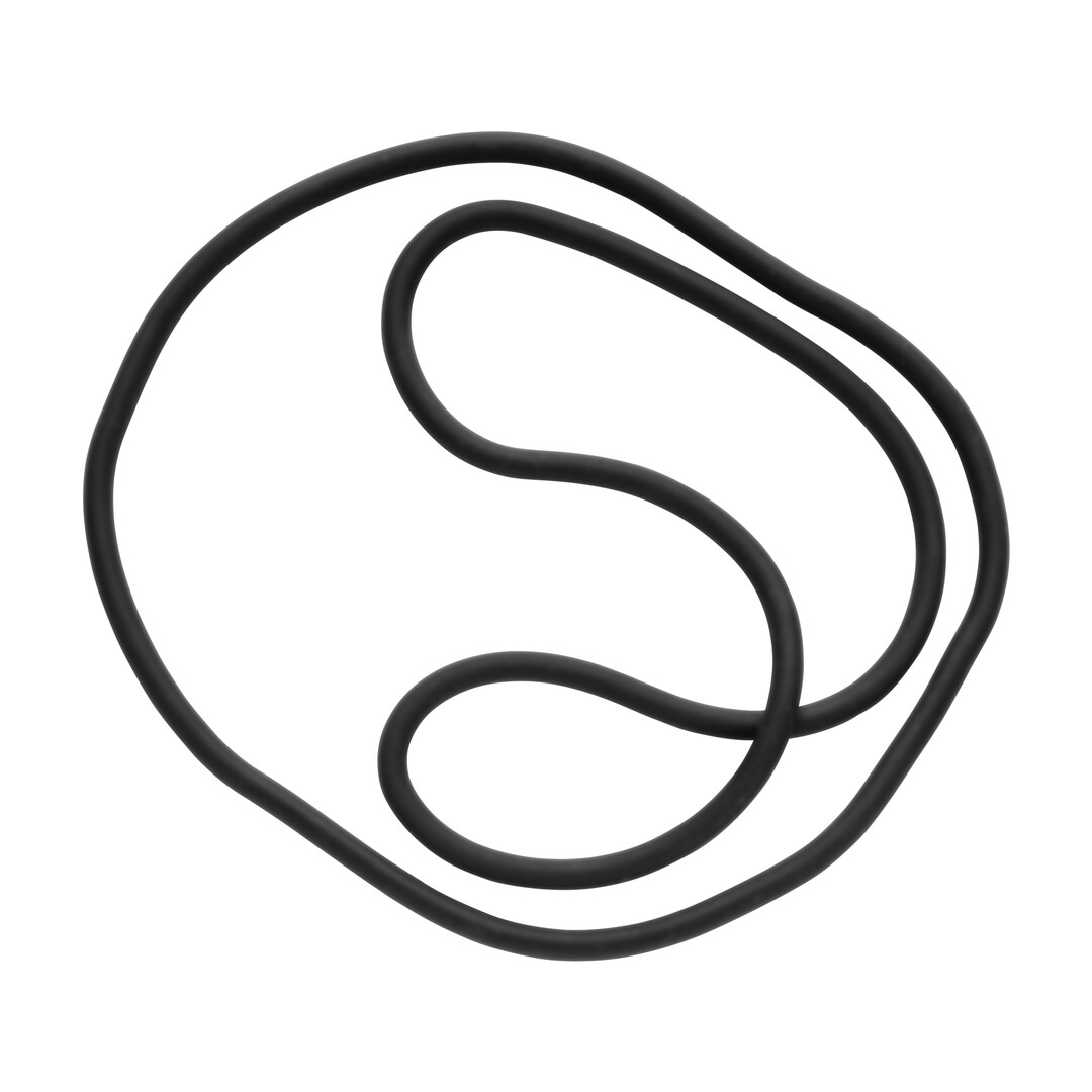 Silicone Slim Wrap Ring - Cockring / Ball Strap - 18 / 45 cm - Afbeelding 4